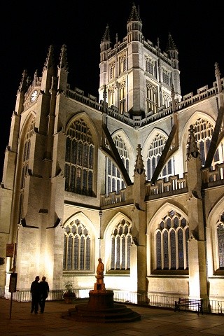 bath_abbey_night.jpg - Bath Abbey - Bath - UK - September 2004