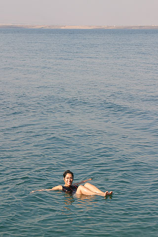 dead_sea_floating.jpg - Floating on the Dead Sea - Jordan - November 2005