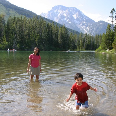 string_lake.jpg - String Lake - Grand Teton National ParkUSA - July 2003